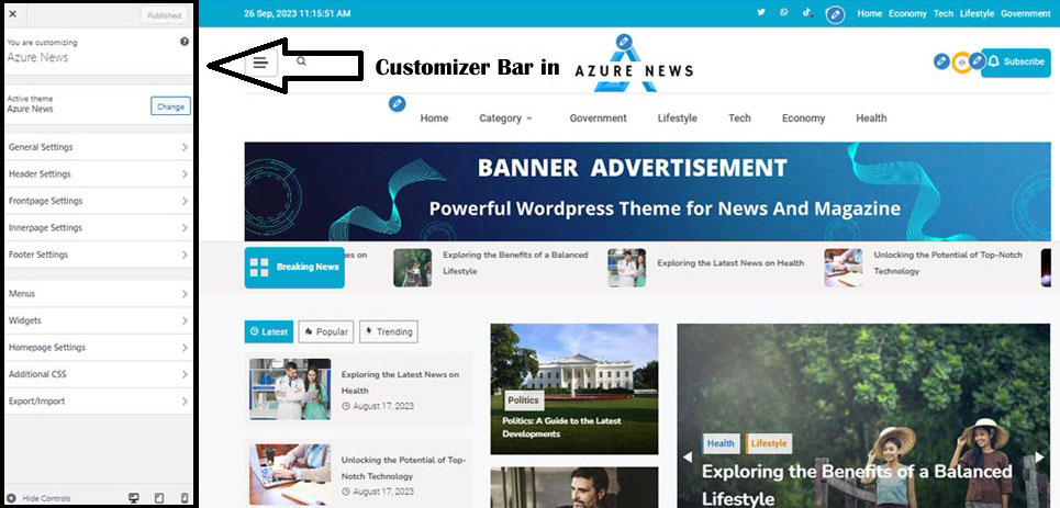 Azure's Customizer