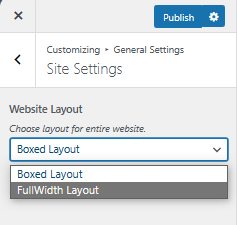 Site-layout-settings